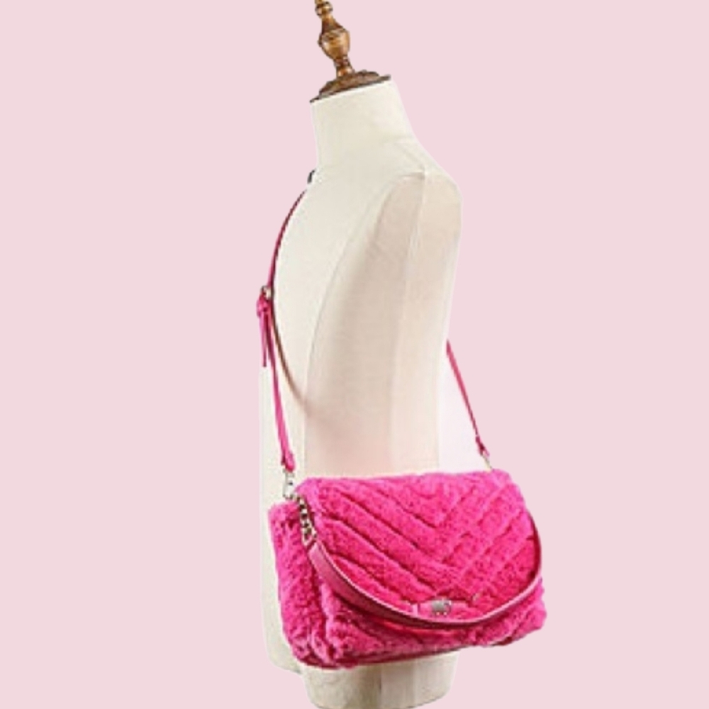 Juicy Couture's Plush "Love On Top" Crossbody Shoulder Bag-NWOT